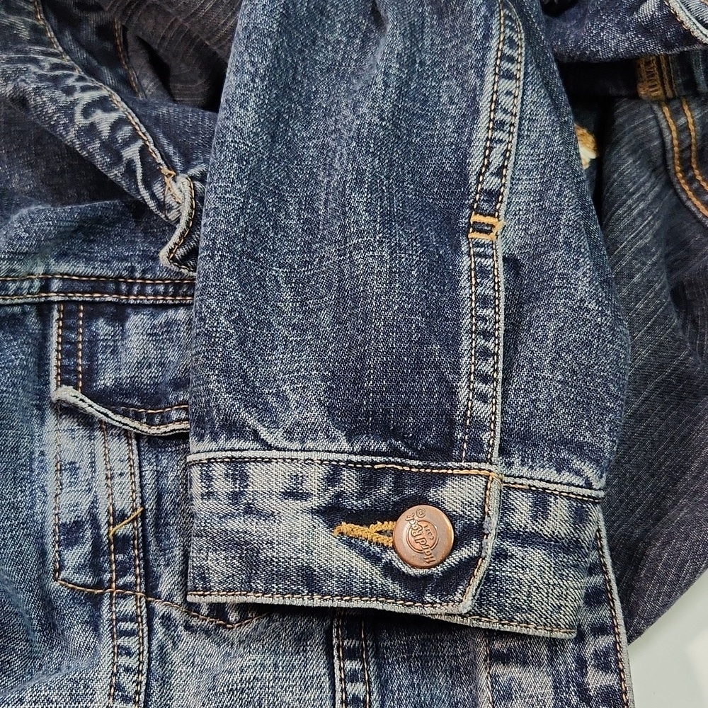 VTG Hard Rock Café Puerto Vallarta Collectible Distressed Jean Jacket (L) - Picture 9 of 11